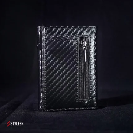 Card holder wallet Carbon ( Microfibre leather )